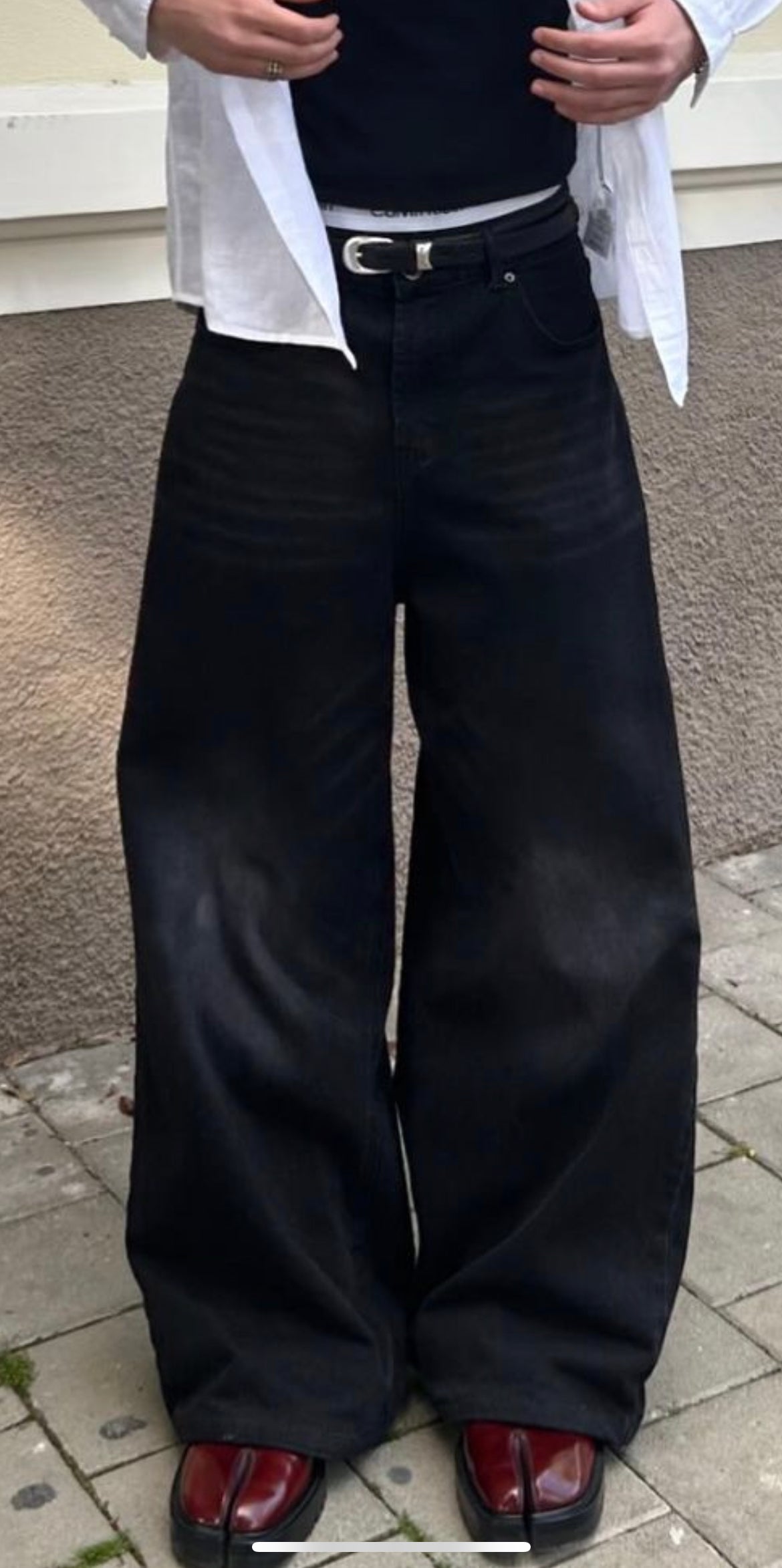 Black washed jeans(version 2)