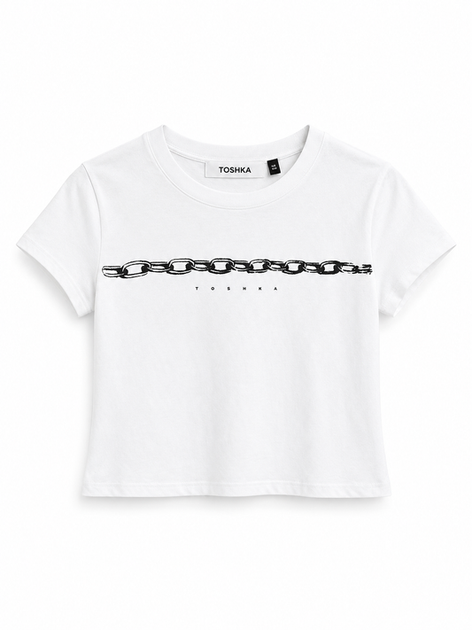 Chain baby tee unisex