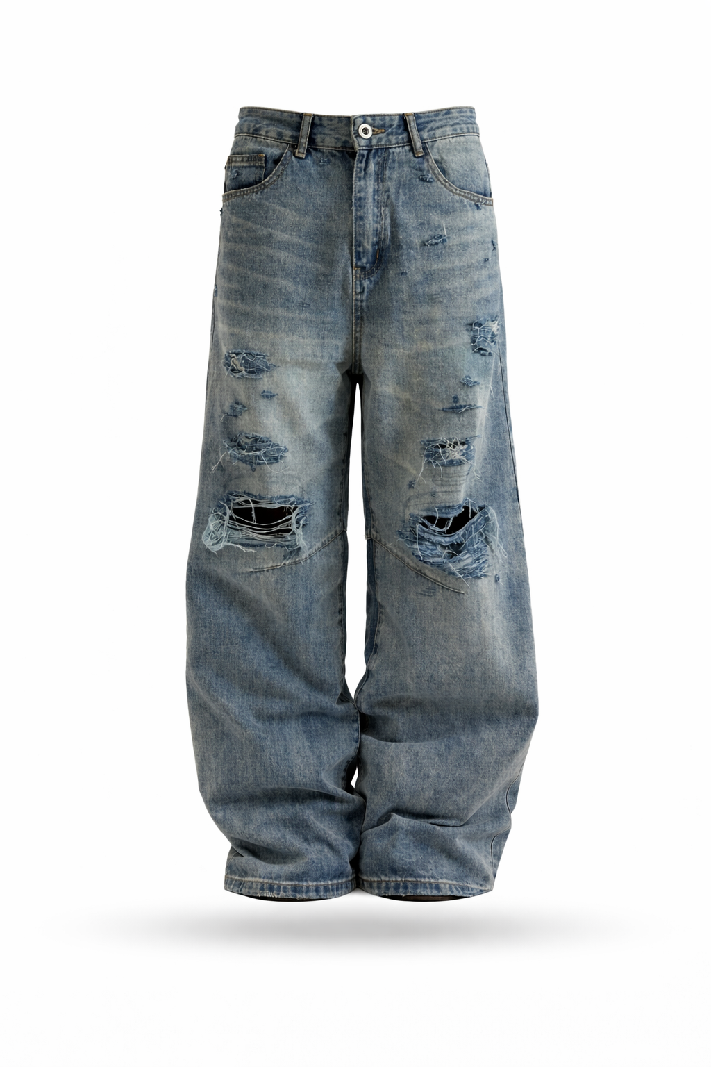 ‘GRAVITY’ distressed jeans