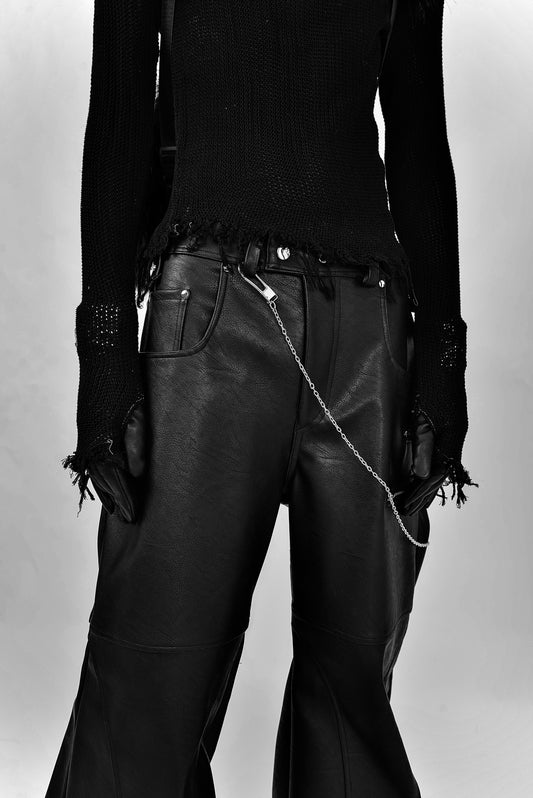 Black leather pants