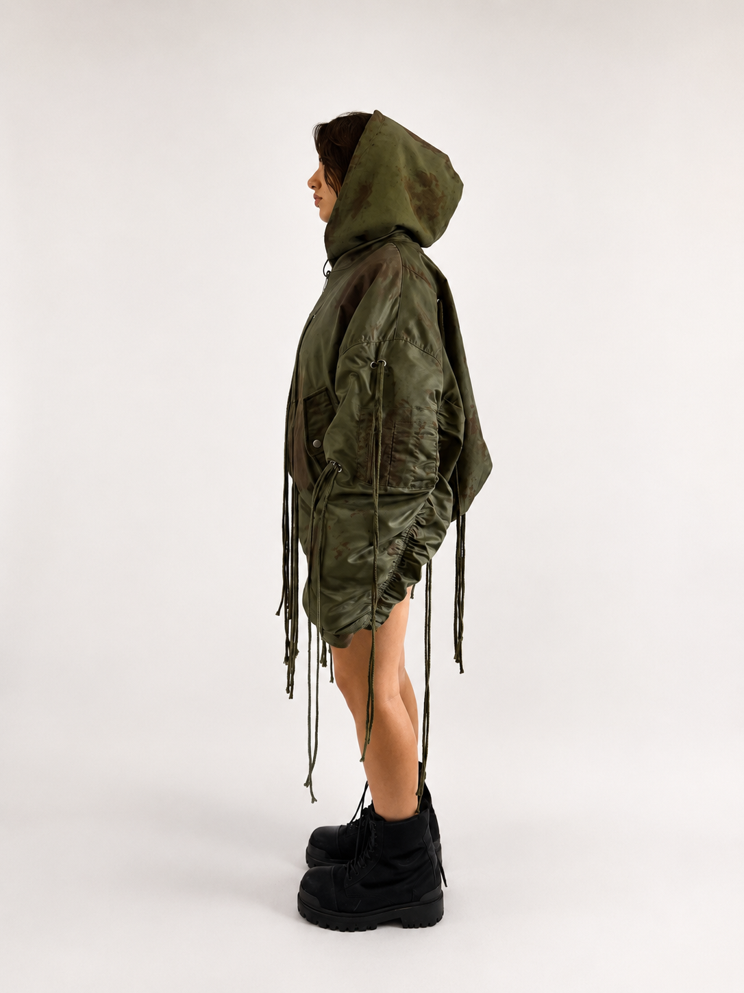PUFFY MILITARY BOMBER