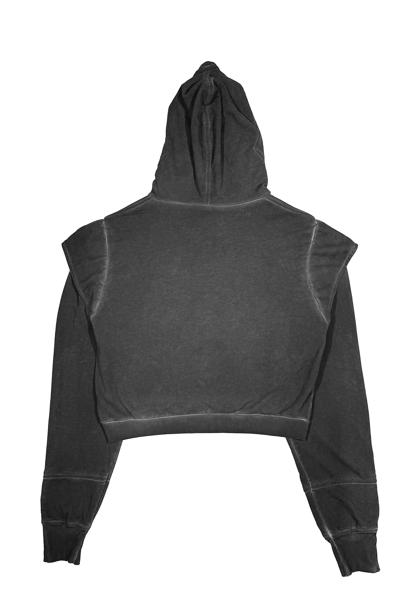 Grey layered hoodie