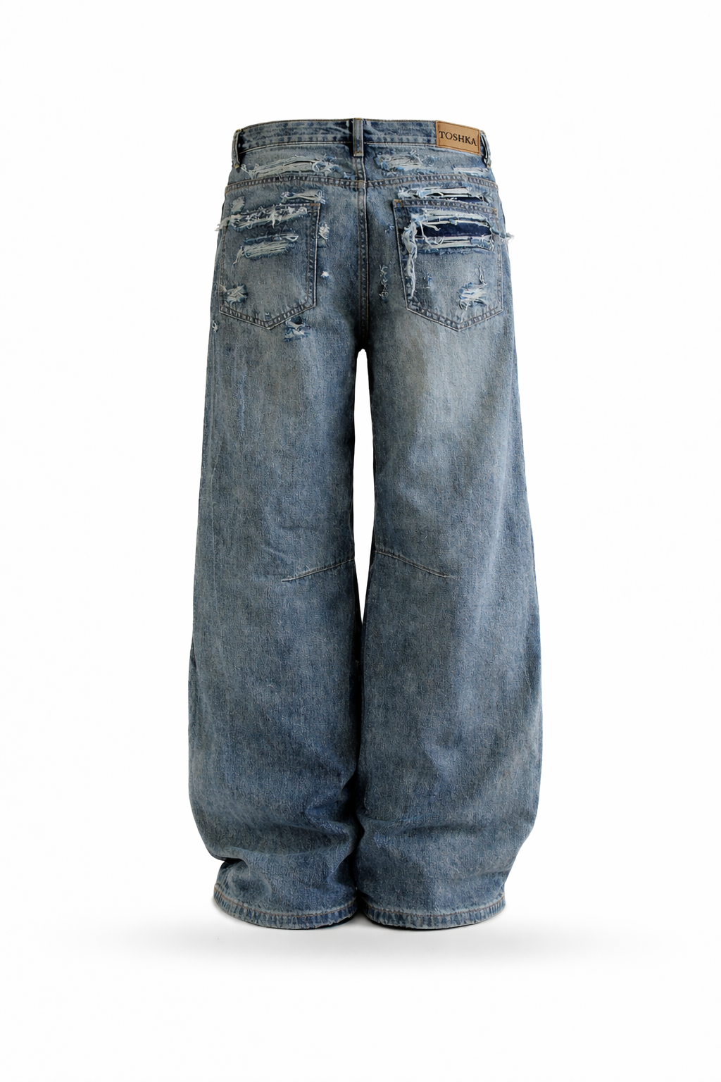 ‘GRAVITY’ distressed jeans