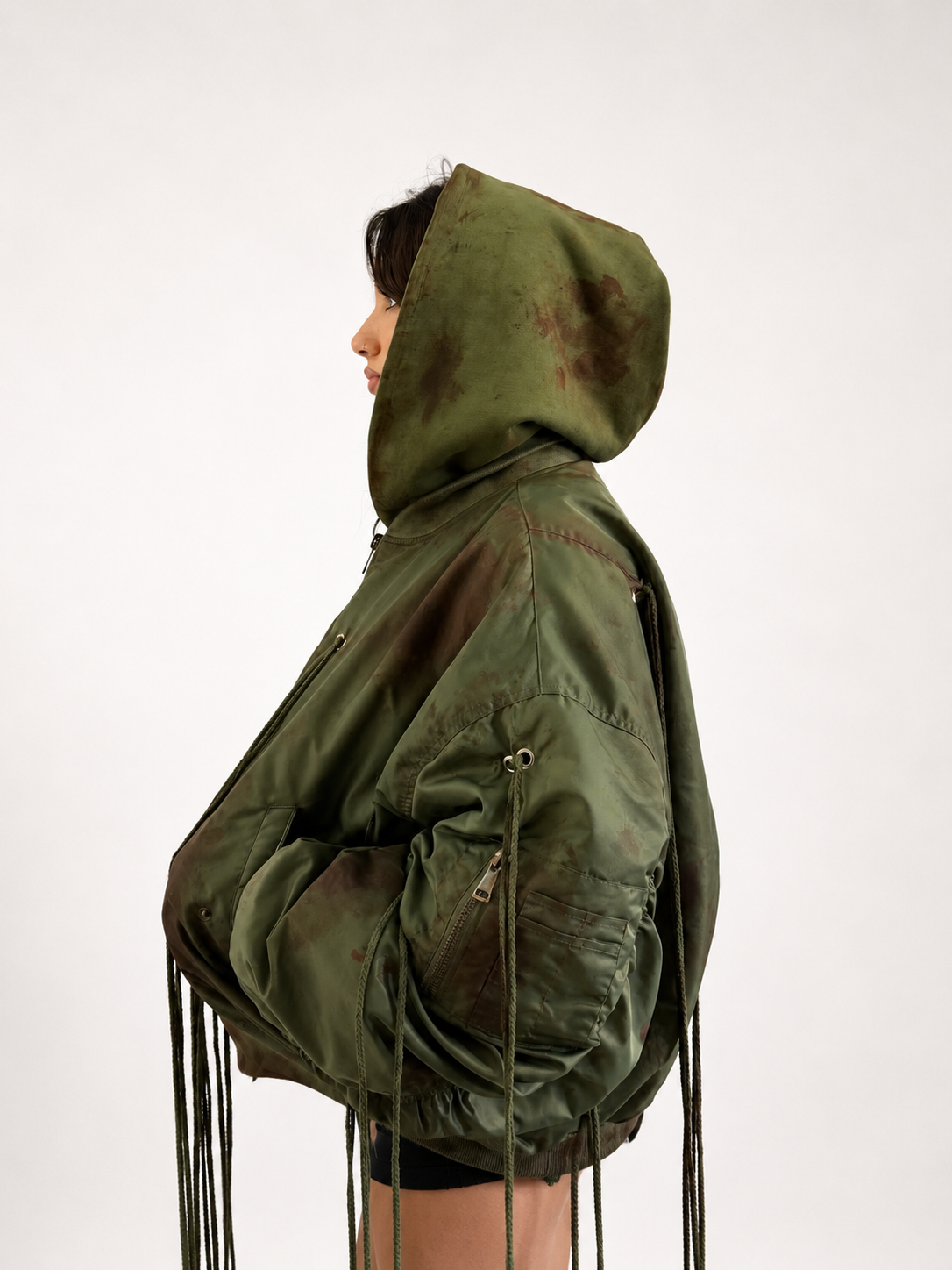 PUFFY MILITARY BOMBER