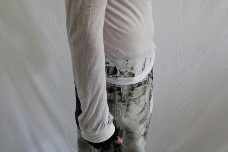 ‘VEINS’ dyed jorts