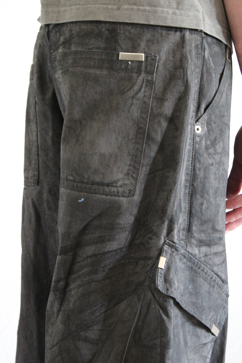 ‘PHANTOM’ waxed cargo jorts