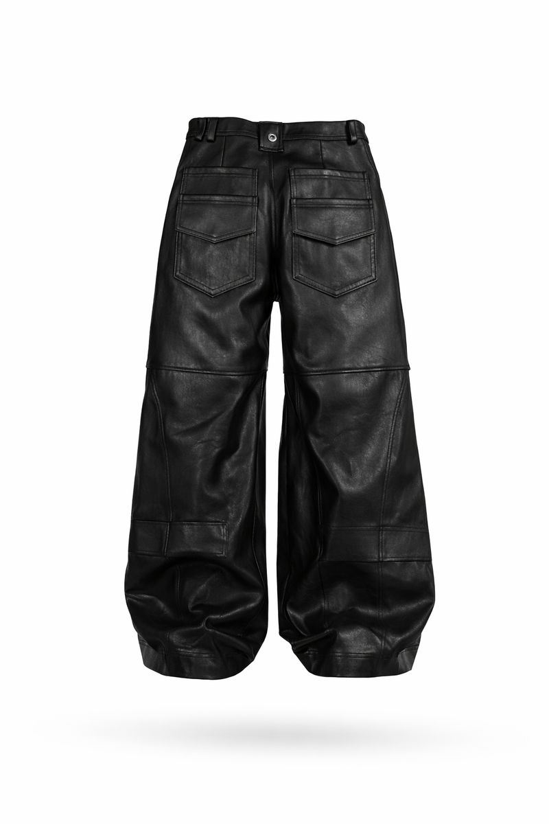 Black leather pants