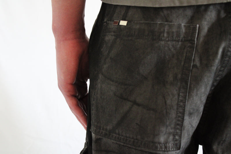 ‘PHANTOM’ waxed cargo jorts