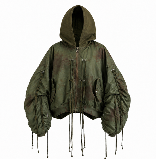 PUFFY MILITARY BOMBER