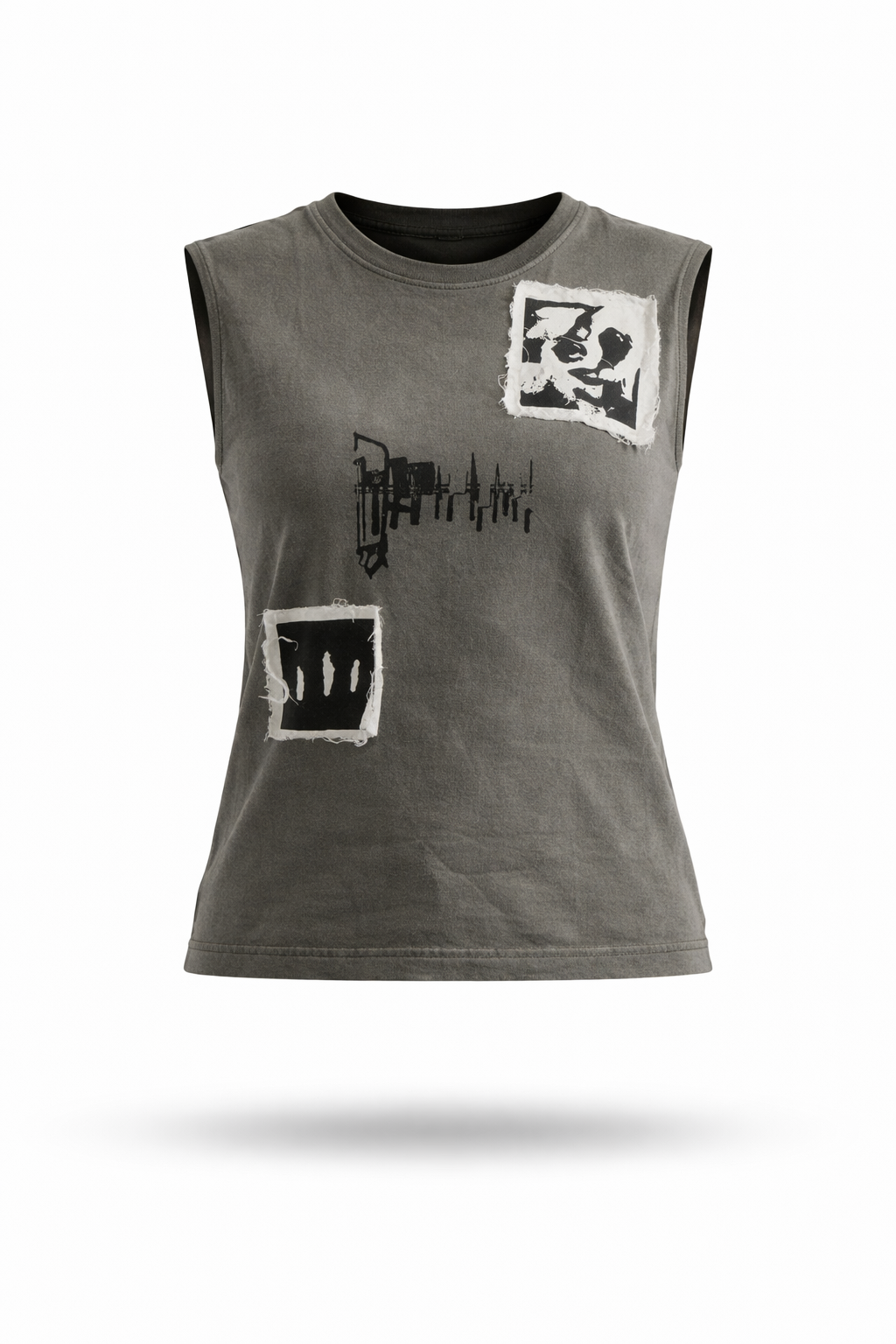 ‘Light’ patches tank top