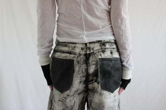 ‘VEINS’ dyed jorts