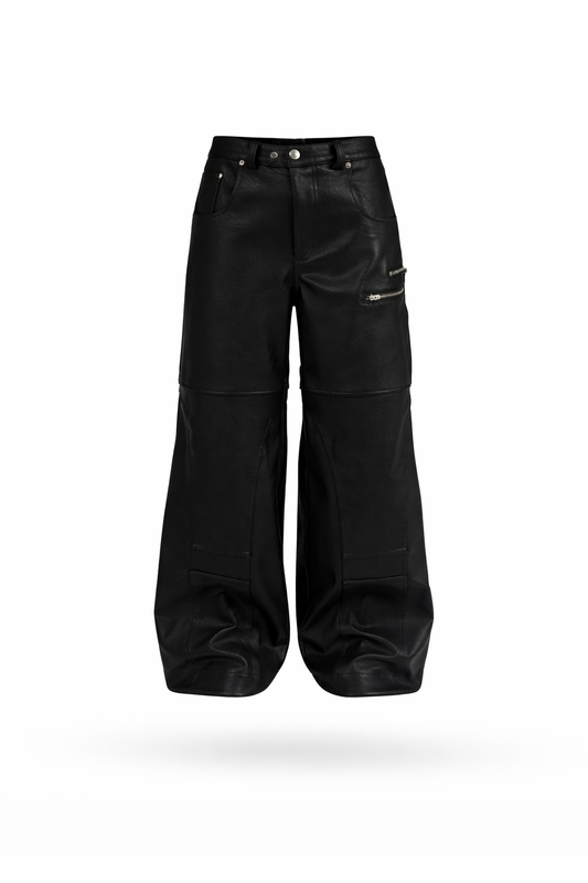 Black leather pants