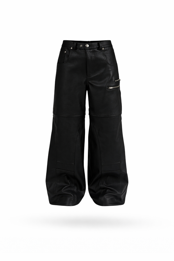 Black leather pants
