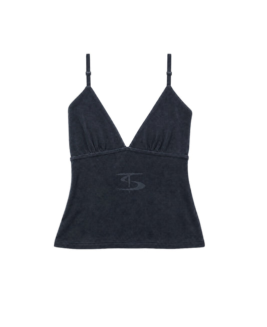 ELARA TOP - WASHED DARK GREY