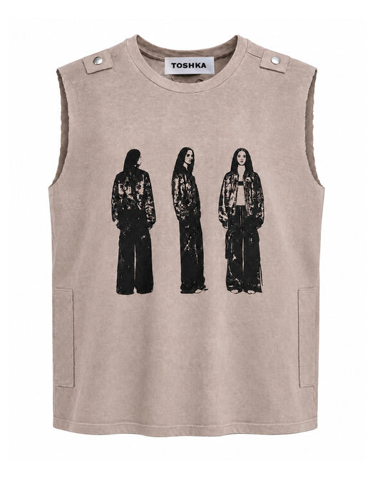 VELA TANK TOP - CAFFE