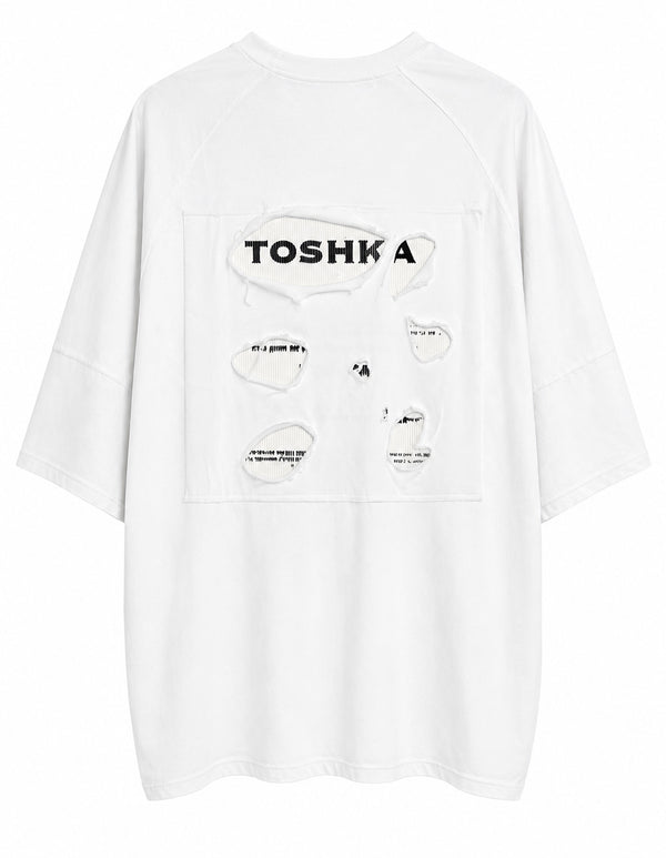 DOLEBO PATCHED TEE - WHITE