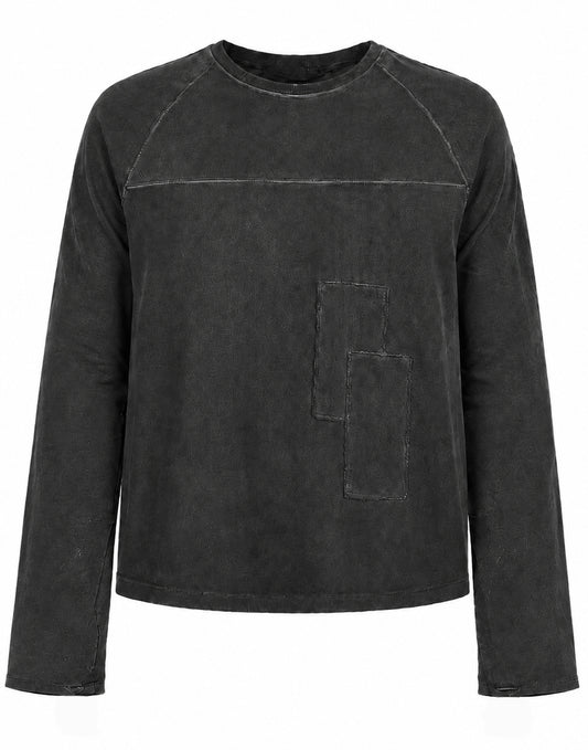 MOHARA LONG SLEEVES - WASHED DARK GREY