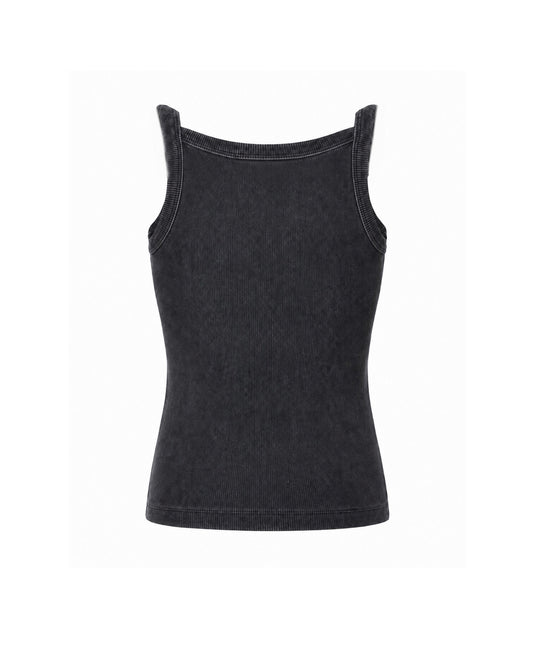 LUNE TANK - WASHED DARK GREY